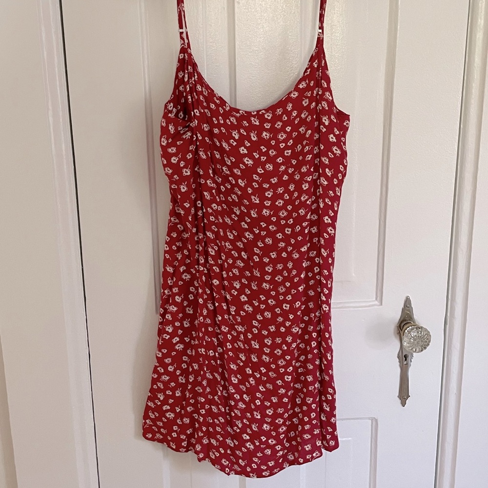 Reformation summer red floral dress